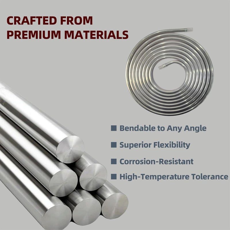 CELSOL Aluminum Tubing, 3/8 Inch OD, 0.04 Inch Wall, 10 FT Coil, Bendable & Flexible, Corrosion-Resistant, High-Temp Tolerant, Ideal for Fuel Line, Gas Line, Refrigeration and Automotive Uses - Image 2